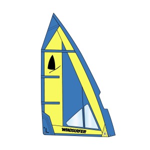Windsurfer LT vitorla (kék/sárga)