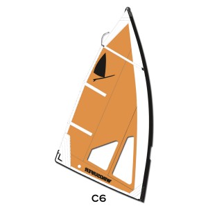 Windsurfer LT vitorla (narancssárga/fehér)